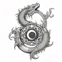 ouroboros tattoo design idea
