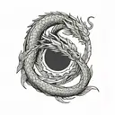 ouroboros tattoo design idea