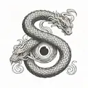 ouroboros tattoo design idea