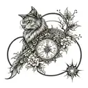 I want a tattoo that unites the concept of winter and summer solstice tattoo design idea