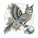 I want a tattoo that unites the concept of winter and summer solstice tattoo design idea