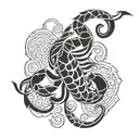 Polynesian Scorpion tattoo design idea