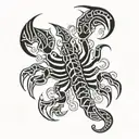 Polynesian Scorpion tattoo design idea