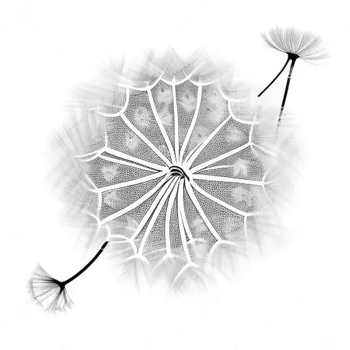 Dandelion tattoo design idea