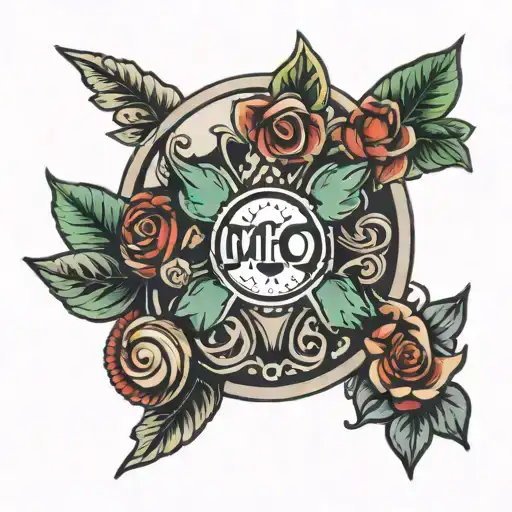 forever symbol and love symbol and the name mario tattoo design idea