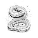 snake bite survived  tattoo design idea