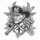 yankee symbol tattoo design idea