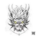 devil asta black clover  tattoo design idea