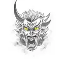 devil asta black clover  tattoo design idea