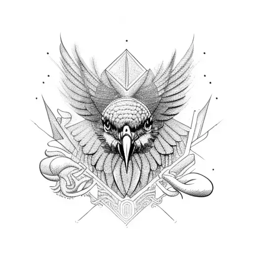 kea bird tattoo design idea