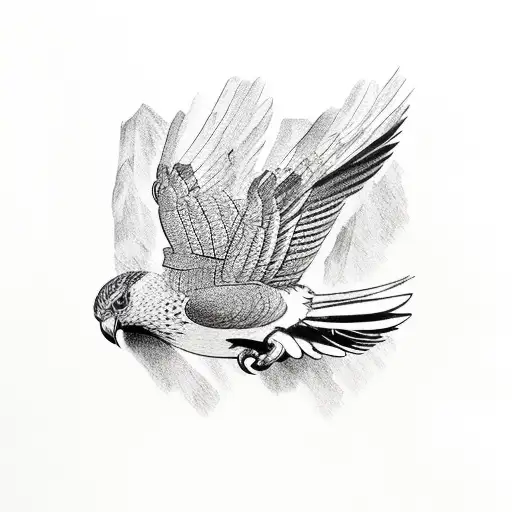kea bird nz flag tattoo design idea