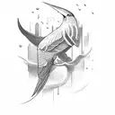 kea bird tattoo design idea