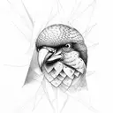 kea bird tattoo design idea