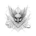 kea bird tattoo design idea