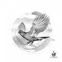 kea bird nz flag tattoo design idea