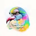 kea bird tattoo design idea