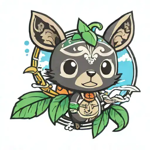 animal crossing finish line tattoo design idea