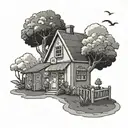 animal crossing tattoo design idea