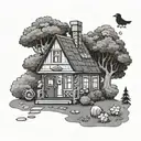 animal crossing tattoo design idea