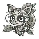 animal crossing finish line tattoo design idea
