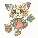 animal crossing fourmillier  tattoo design idea