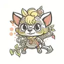 animal crossing fourmillier  tattoo design idea