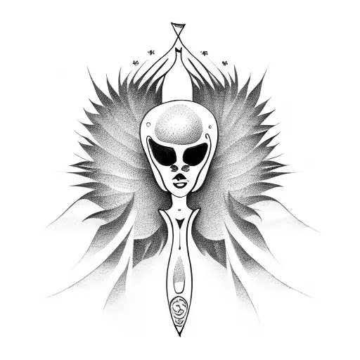 sexy womb tattoo with angel wings tattoo design idea