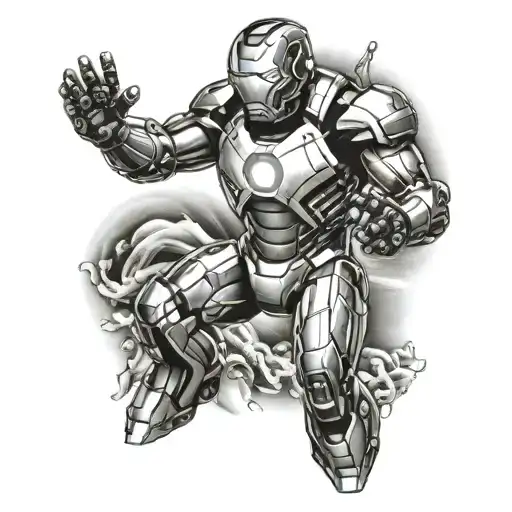 Ironman tattoo design idea