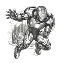 Ironman tattoo design idea