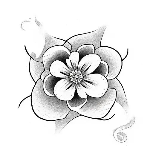 sampaguita flower in vine shape tattoo design idea