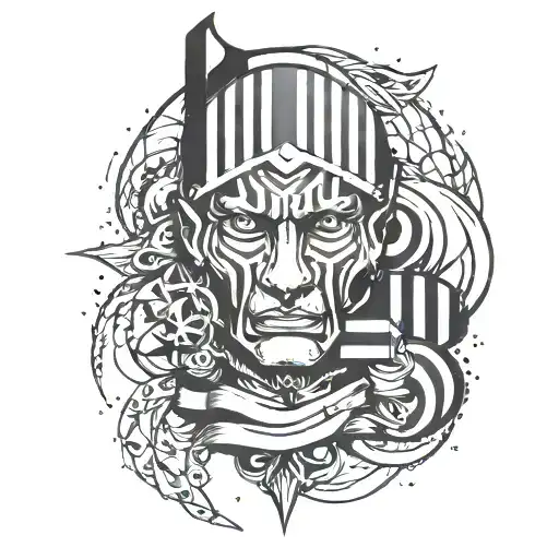 2 stripes with gap filling ideas  tattoo design idea