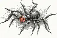 BlackWidow Spider tattoo design idea