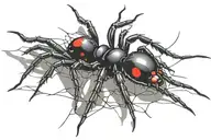 BlackWidow Spider tattoo design idea