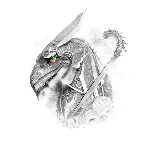 technoblade tattoo design idea