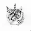 technoblade tattoo design idea