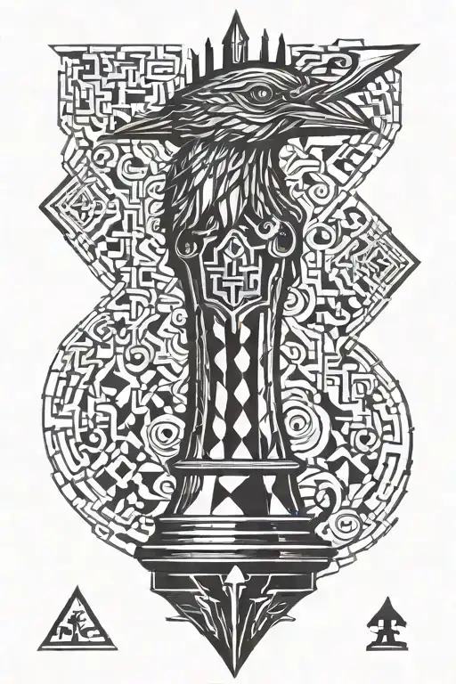 Rook chess piece tattoo design idea