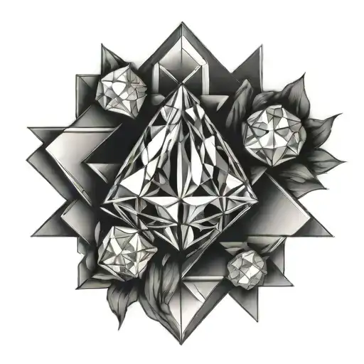 pressure makes diamonds tattoo design idea