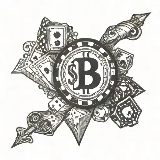 life is a gamble tattoo design idea