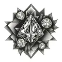 pressure makes diamonds tattoo design idea