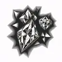 pressure makes diamonds tattoo design idea