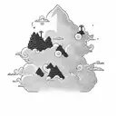 akatsuki Clouds in black Background  tattoo design idea