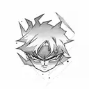 akatsuki Clouds in black Background  tattoo design idea