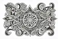 Basque four head tattoo design idea