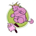 dragon from  dragonball z  protecting baby hippo tattoo design idea