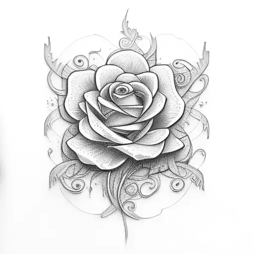 flowers growing from spine tattoo design idea