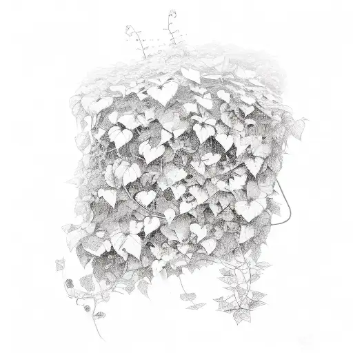 A stack of books with vines and flowers growing around them tattoo design idea