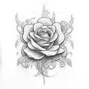 flowers growing from spine tattoo design idea