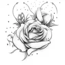 flowers growing from spine tattoo design idea