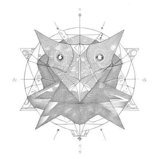 astrology with coordinate  tattoo design idea