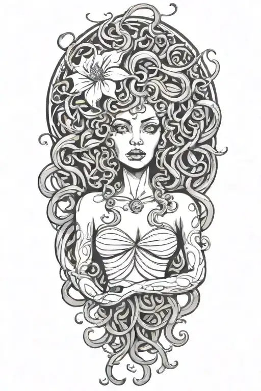 Medusa tattoo design idea